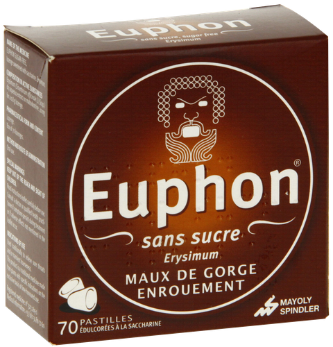 EUPHON 70 PASTILLES SANS SUCRE