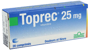 Image TOPREC 25MG 20 COMPRIMES 