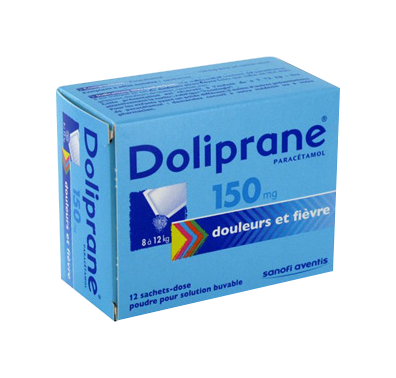 Image DOLIPRANE 150MG 12SACHETS