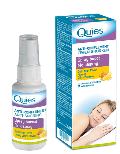 Image QUIES SPRAY ANTI-RONFLEMENT MIEL/CITRON 70ML