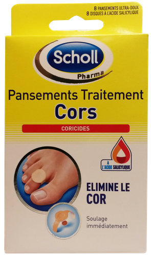 Image SCHOLL PANSEMENT TRAITEMENT CORICIDES CORS 8  